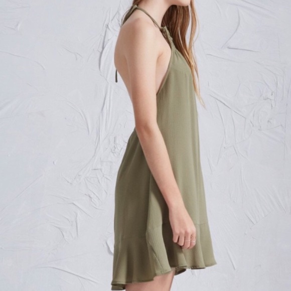 The Fifth Label Green Halter Swing Dress - Picture 3 of 7